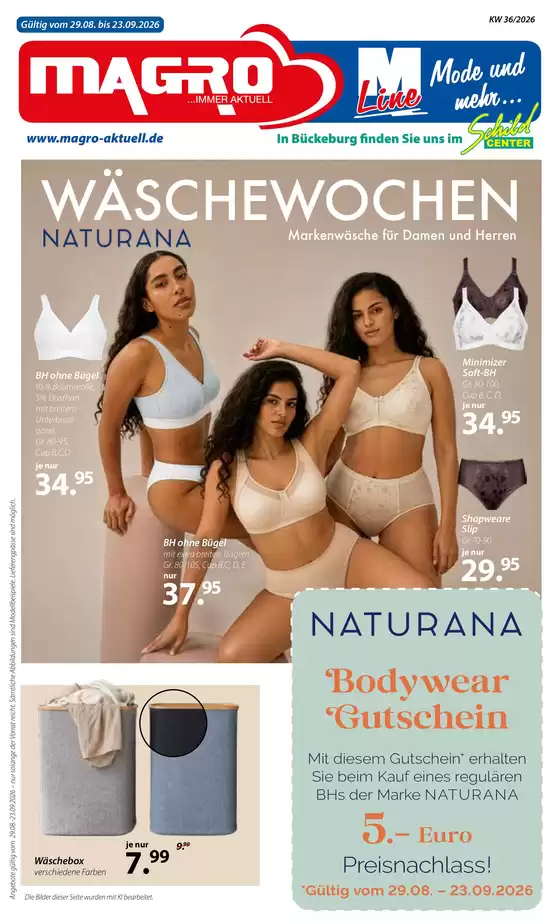 Kaufhaus Magro Katalog | WÄSCHEWOCHEN | 2026-08-31T00:00:00.000Z - 2026-09-23T00:00:00.000Z