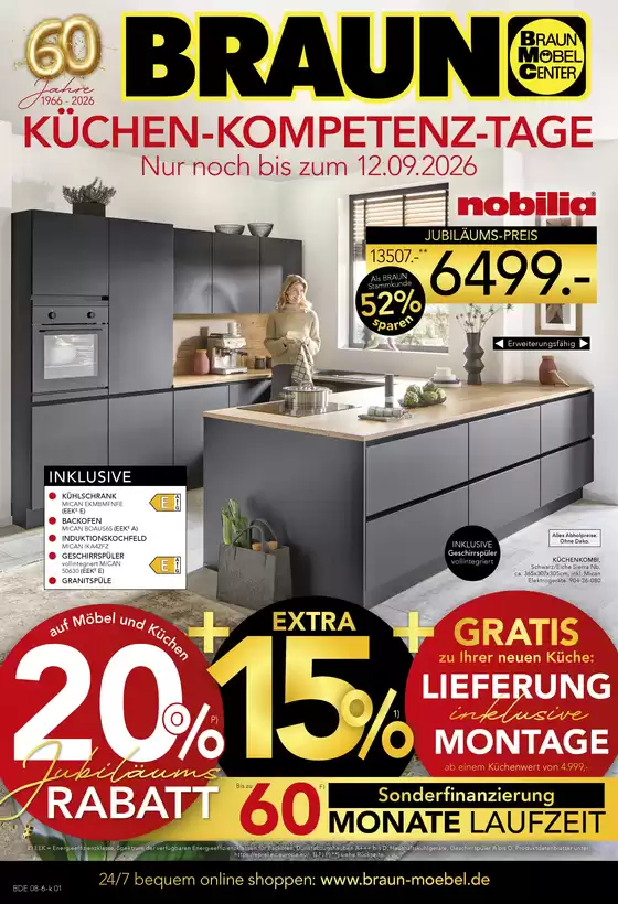 Möbel Braun Katalog in Wesel | KÜCHEN-KOMPETENZ-TAGE | 2026-09-01T00:00:00.000Z - 2026-09-12T00:00:00.000Z