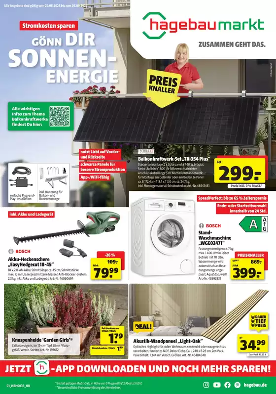 Leitermann Baumarkt Prospekt | GÖNN DIR SONNEN-ENERGIE | 2026-09-01T00:00:00.000Z - 2026-09-05T00:00:00.000Z
