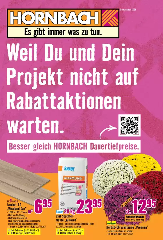 Hornbach Prospekt | Prospekt september 2026 hornbach | 2026-09-01T00:00:00.000Z - 2026-09-30T00:00:00.000Z