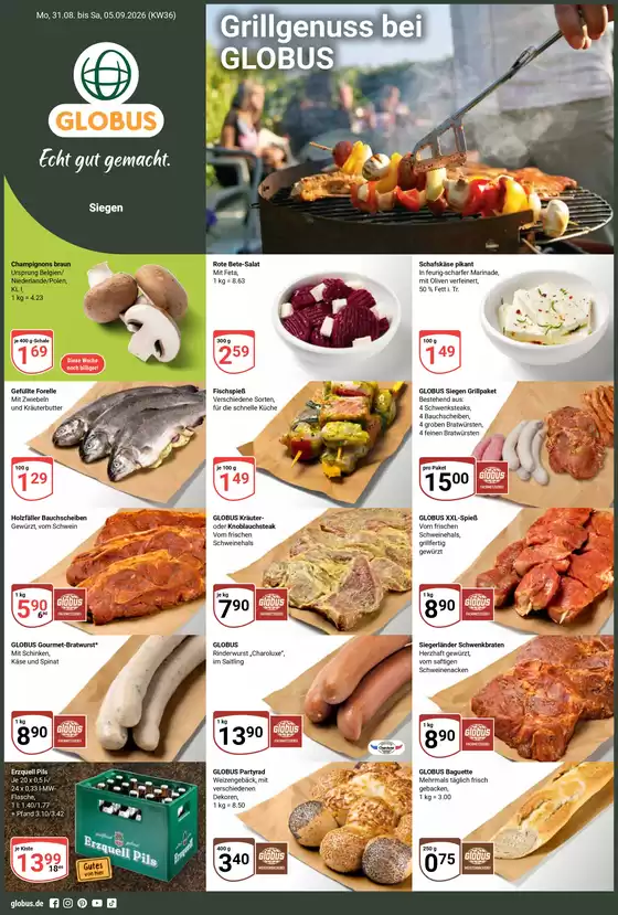 Globus Katalog | Aktuelle Angebote Siegen | 2026-08-31T00:00:00.000Z - 2026-09-05T00:00:00.000Z