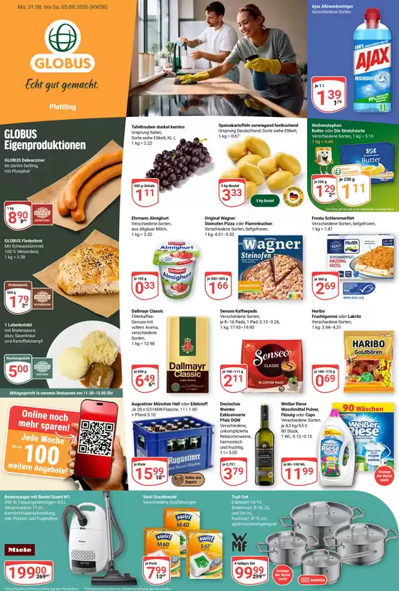 Globus Katalog | Aktuelle Angebote Plattling | 2026-08-31T00:00:00.000Z - 2026-09-05T00:00:00.000Z
