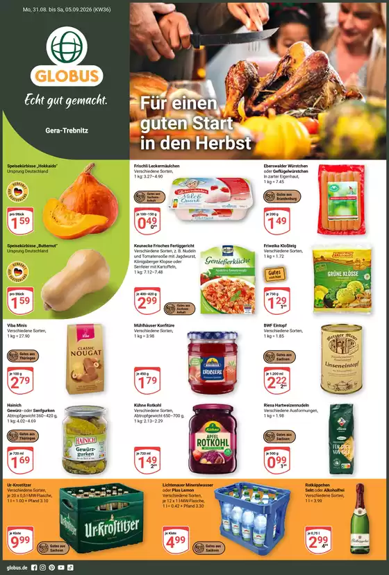 Globus Katalog | Aktuelle Angebote Gera | 2026-08-31T00:00:00.000Z - 2026-09-05T00:00:00.000Z