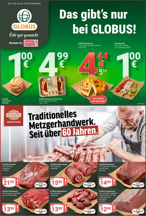 Globus Prospekt in Oberhausen | Aktuelle Angebote Bochum-Riemke | 2026-08-31T00:00:00.000Z - 2026-09-05T00:00:00.000Z