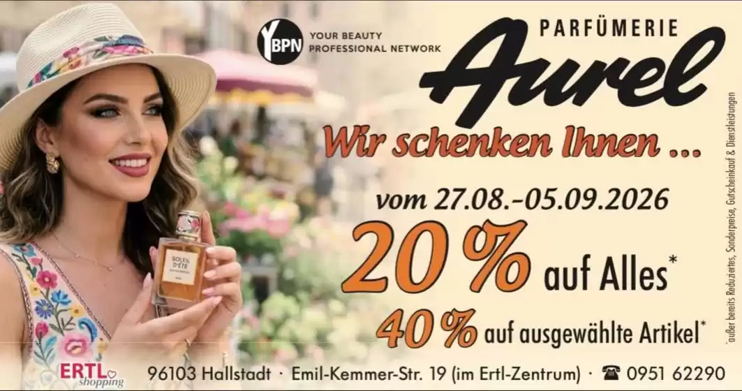 Aurel Parfümerie Prospekt in Münster | Wir Schenken Ihnen.., | 2026-09-02T00:00:00.000Z - 2026-09-05T00:00:00.000Z
