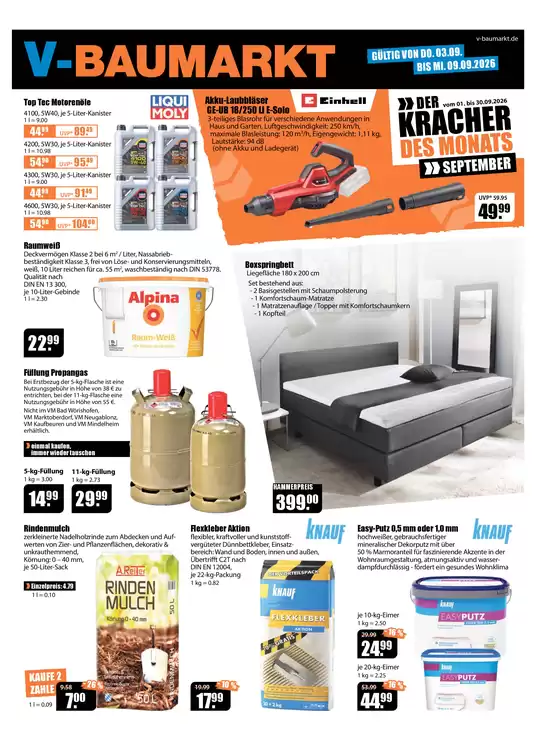 V Baumarkt Katalog in Hadamar | Aktuelle Angebote V Baumarkt | 2026-09-03T00:00:00.000Z - 2026-09-09T00:00:00.000Z