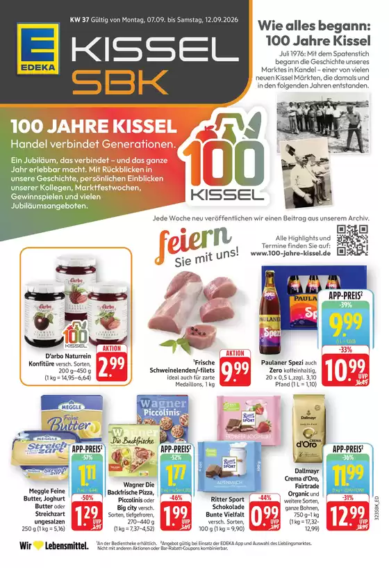 Edeka Kissel SBK Katalog in Langenzenn | Edeka Kissel SBK flugblatt | 2026-09-07T00:00:00.000Z - 2026-09-12T00:00:00.000Z