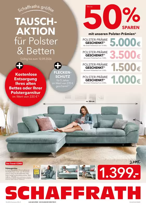 Schaffrath Katalog | Schaffrath WOW Polstertausch | 2026-09-03T00:00:00.000Z - 2026-09-12T00:00:00.000Z