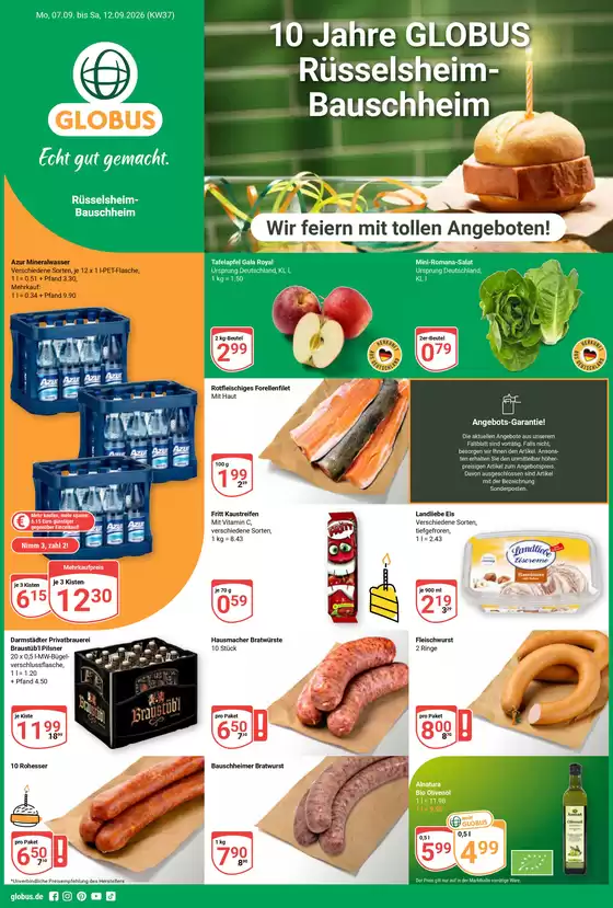 Globus Katalog in Dolgesheim | Kommende Angebote Rüsselsheim | 2026-09-07T00:00:00.000Z - 2026-09-12T00:00:00.000Z