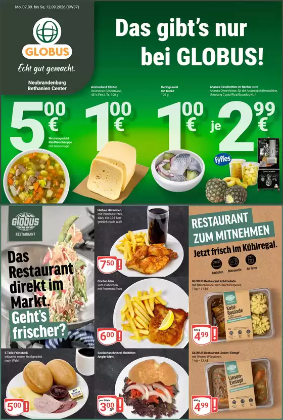 Globus Prospekt in Mittweida | Kommende Angebote Neubrandenburg | 2026-09-07T00:00:00.000Z - 2026-09-12T00:00:00.000Z