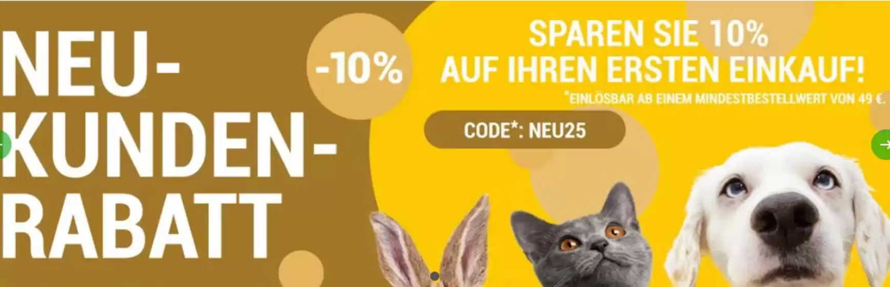 Petshop Katalog | Neu Kunden - Rabatt! | 2026-09-03T00:00:00.000Z - 2026-09-15T00:00:00.000Z