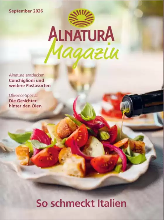 Alnatura Prospekt | So Schmeckt Italien | 2026-09-03T00:00:00.000Z - 2026-09-30T00:00:00.000Z