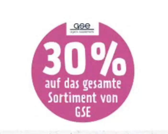Superbiomarkt Katalog | 30% Auf Das Gesamte Sortiment Von Gse | 2026-09-03T00:00:00.000Z - 2026-09-18T00:00:00.000Z