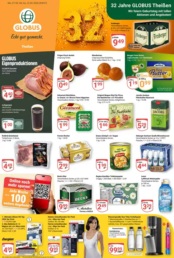 Globus Katalog | Kommende Angebote Theißen | 2026-09-07T00:00:00.000Z - 2026-09-12T00:00:00.000Z