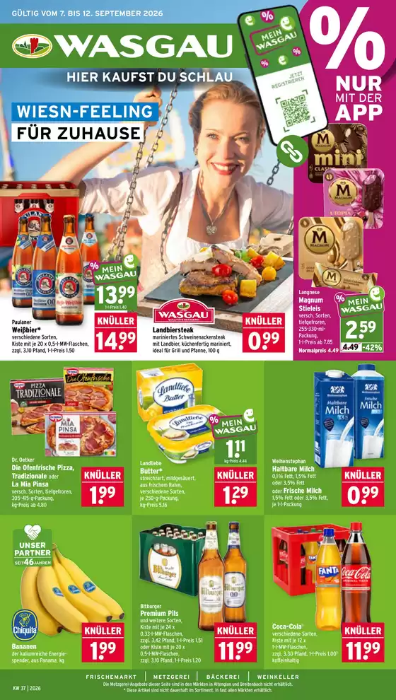 Wasgau Katalog | Wasgau flugblatt | 2026-09-07T00:00:00.000Z - 2026-09-12T00:00:00.000Z