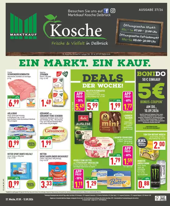 Marktkauf Katalog | Sonderangebote für Sie | 2026-09-07T00:00:00.000Z - 2026-09-12T00:00:00.000Z