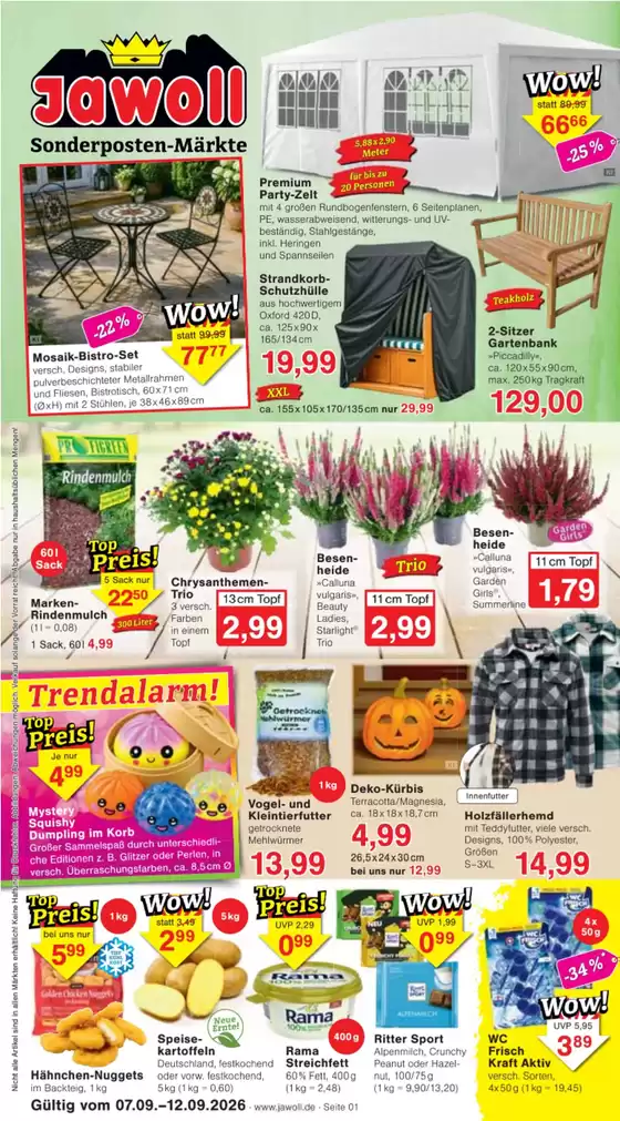 Jawoll Katalog in Wredenhagen | Jawoll Prospekt kw37 2026 | 2026-09-08T00:00:00.000Z - 2026-09-12T00:00:00.000Z
