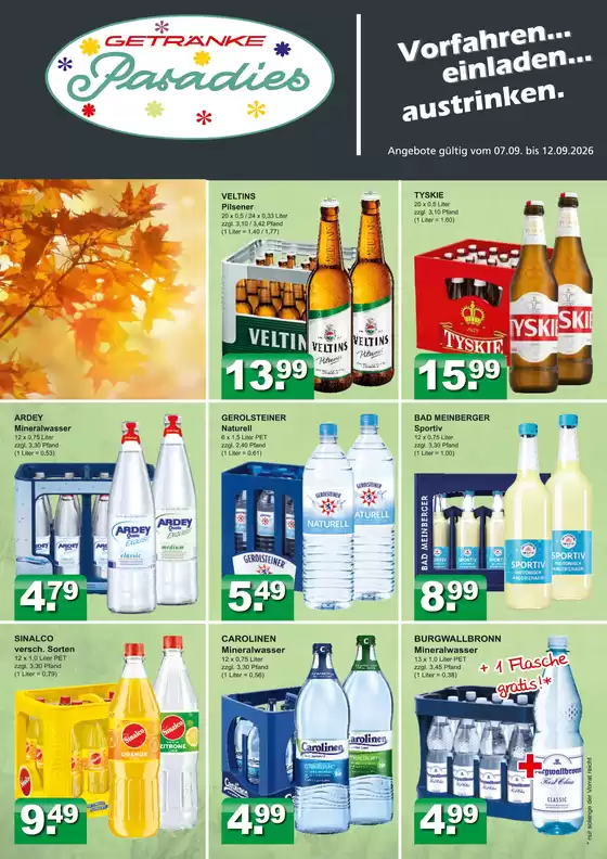 Getränkeparadies Gefromm Katalog | Tolles Angebot für Schnäppchenjäger | 2026-09-07T00:00:00.000Z - 2026-09-12T00:00:00.000Z