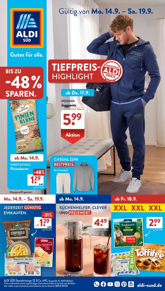 Aldi Süd Katalog in Aichach | Große Auswahl an Angeboten | 2026-09-14T00:00:00.000Z - 2026-09-19T00:00:00.000Z