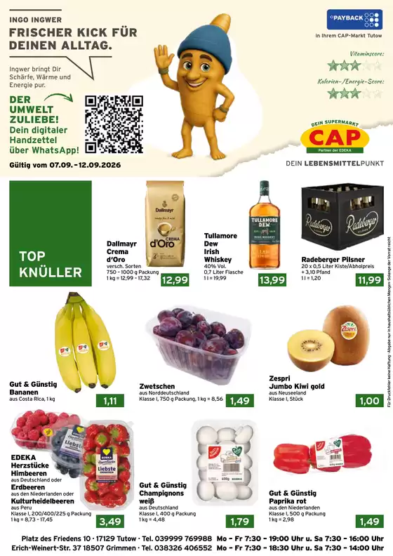 CAP Markt Prospekt | Exklusive Schnäppchen | 2026-09-07T00:00:00.000Z - 2026-09-12T00:00:00.000Z