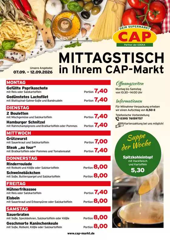 CAP Markt Katalog | Exklusive Deals für unsere Kunden | 2026-09-07T00:00:00.000Z - 2026-09-12T00:00:00.000Z