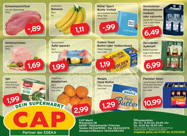 CAP Markt Prospekt | Aktuelle Deals und Angebote | 2026-09-07T00:00:00.000Z - 2026-09-12T00:00:00.000Z