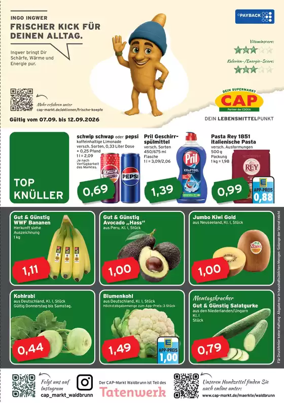 CAP Markt Prospekt | Rabatte und Aktionen | 2026-09-07T00:00:00.000Z - 2026-09-12T00:00:00.000Z