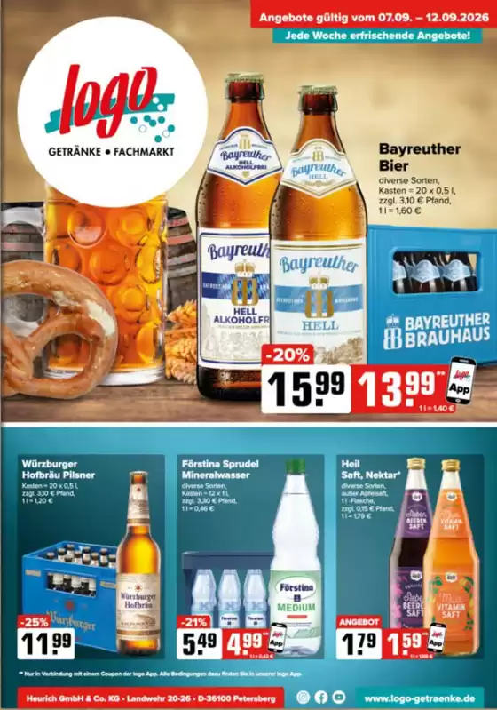 Logo Getränkemarkt Prospekt in Weil am Rhein | Jede Woche Erfrischende Angebote!!! | 2026-09-08T00:00:00.000Z - 2026-09-12T00:00:00.000Z