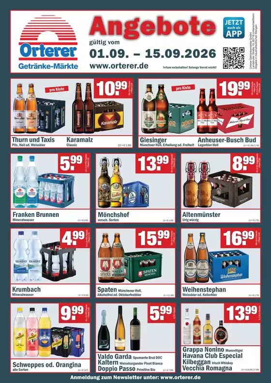 Benz Getränke Katalog | Angebote `. | 2026-09-08T00:00:00.000Z - 2026-09-15T00:00:00.000Z