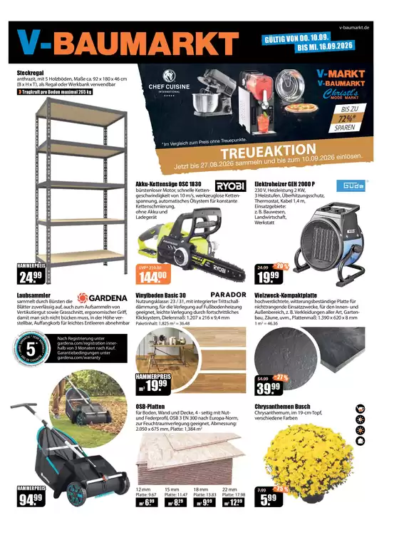 V Baumarkt Katalog | Aktuelle Angebote V Baumarkt | 2026-09-10T00:00:00.000Z - 2026-09-16T00:00:00.000Z