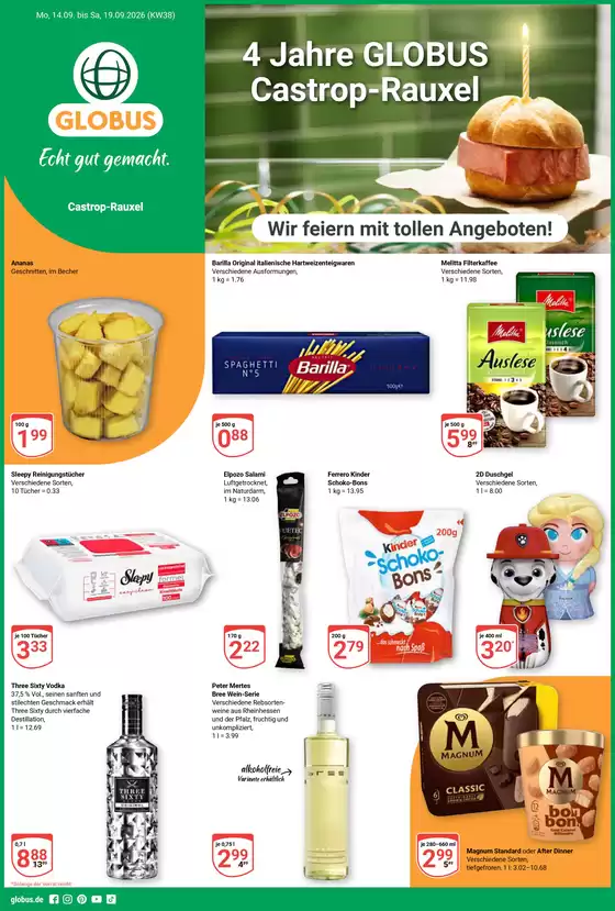 Globus Katalog in Neuendettelsau | Kommende Angebote Castrop-Rauxel | 2026-09-14T00:00:00.000Z - 2026-09-19T00:00:00.000Z