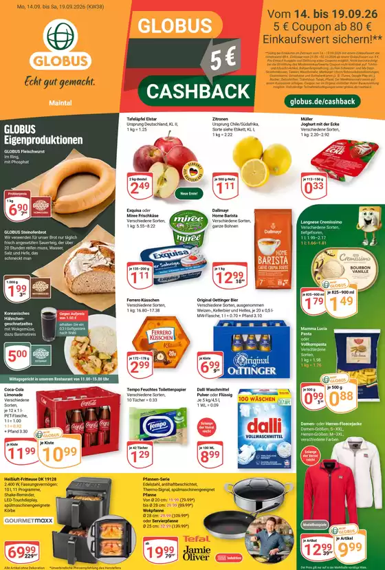 Globus Katalog | Kommende Angebote Maintal-Dörnigheim | 2026-09-14T00:00:00.000Z - 2026-09-19T00:00:00.000Z