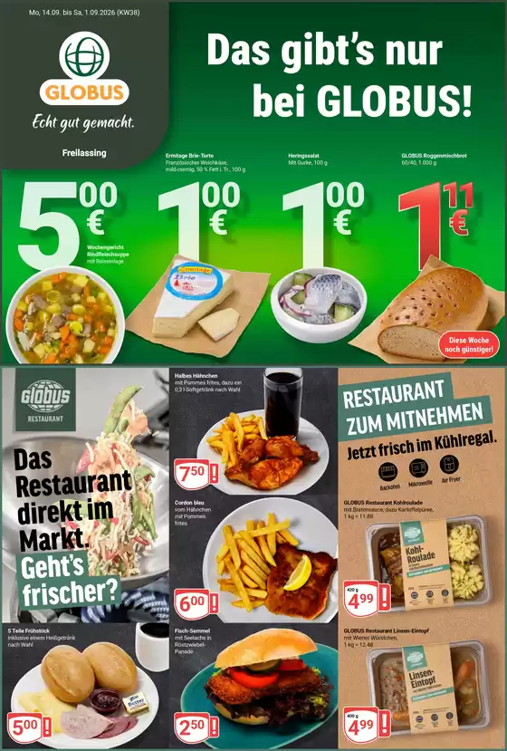 Globus Katalog | Kommende Angebote Freilassing | 2026-09-14T00:00:00.000Z - 2026-09-19T00:00:00.000Z