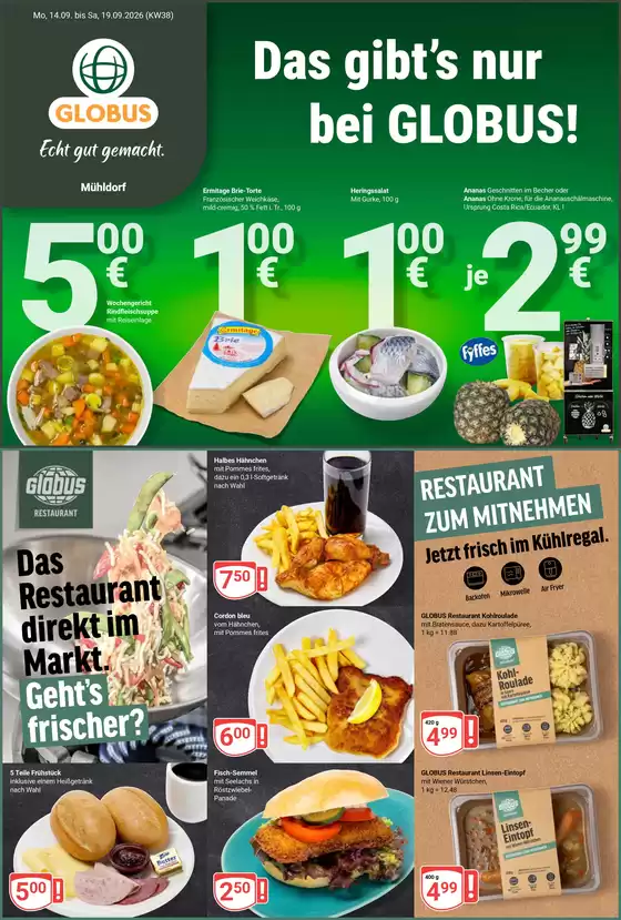 Globus Katalog | Kommende Angebote Mühldorf | 2026-09-14T00:00:00.000Z - 2026-09-19T00:00:00.000Z