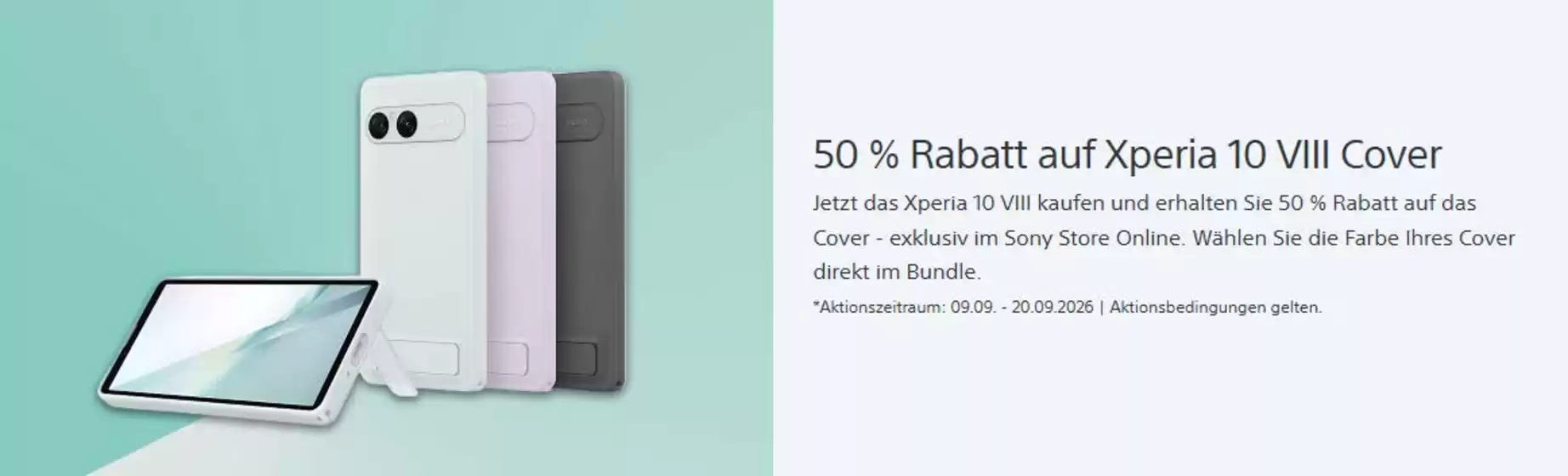 Sony Katalog | 50% Rabatt Auf Xperia 10 VIII Cover | 2026-09-10T00:00:00.000Z - 2026-09-20T00:00:00.000Z