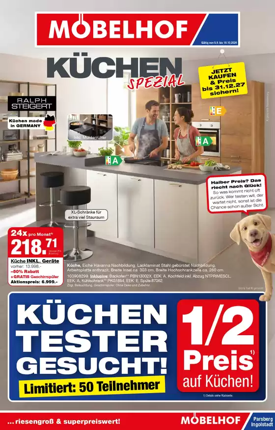 Möbelhof Prospekt in Bochum | KÜCHEN TESTER GESUCHT! | 2026-09-10T00:00:00.000Z - 2026-10-18T00:00:00.000Z