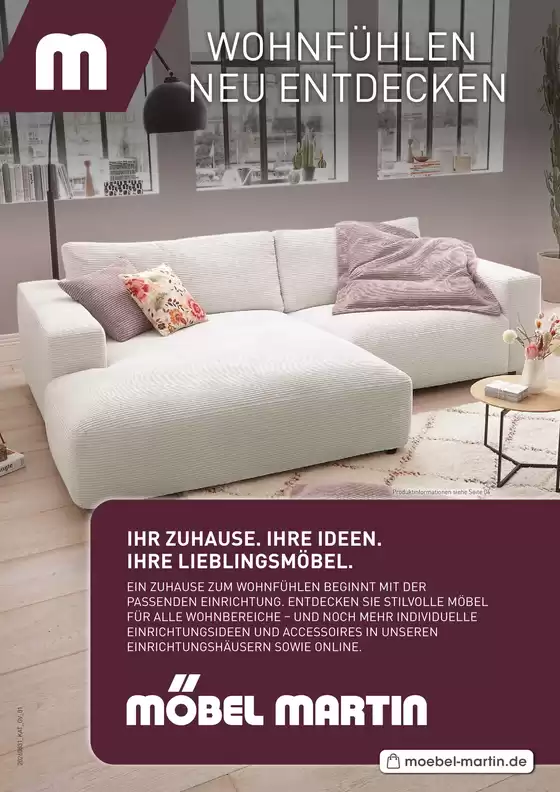 Möbel Martin Katalog | WOHNFÜHLEN NEU ENTDECKEN  | 2026-09-10T00:00:00.000Z - 2026-09-30T00:00:00.000Z