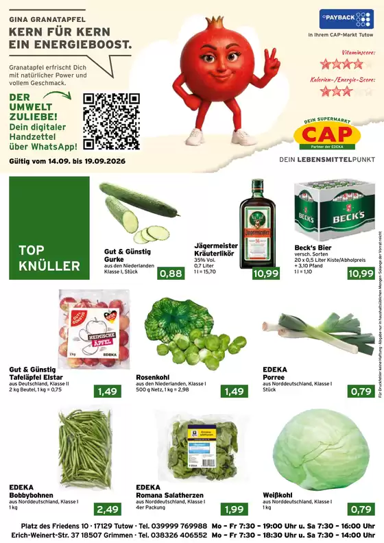 CAP Markt Katalog | Exklusive Schnäppchen | 2026-09-14T00:00:00.000Z - 2026-09-19T00:00:00.000Z