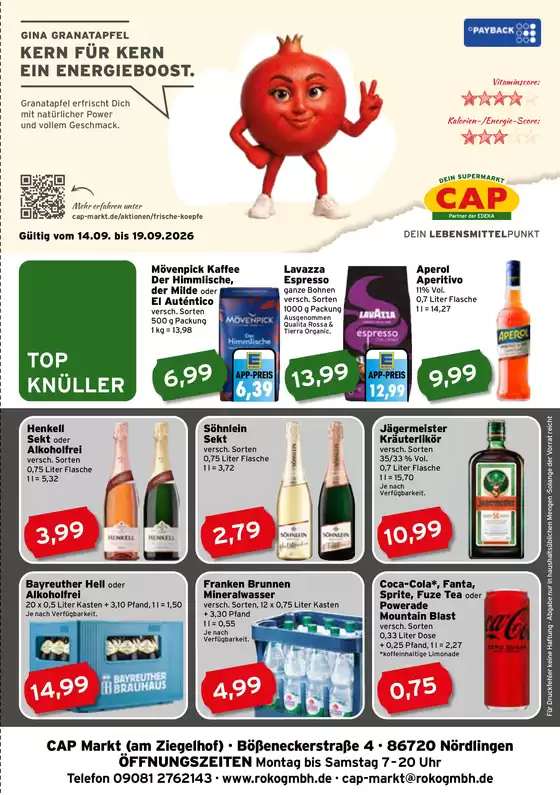 CAP Markt Katalog | Große Auswahl an Angeboten | 2026-09-14T00:00:00.000Z - 2026-09-19T00:00:00.000Z