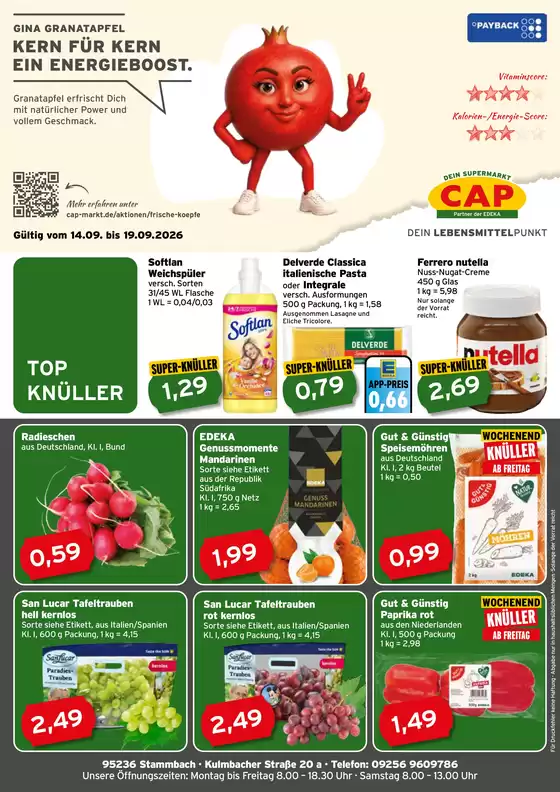 CAP Markt Katalog | Rabatte und Aktionen | 2026-09-14T00:00:00.000Z - 2026-09-19T00:00:00.000Z