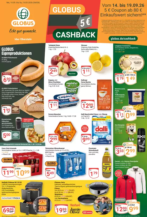 Globus Katalog | Aktuelle Angebote Idar-Oberstein | 2026-09-14T00:00:00.000Z - 2026-09-19T00:00:00.000Z