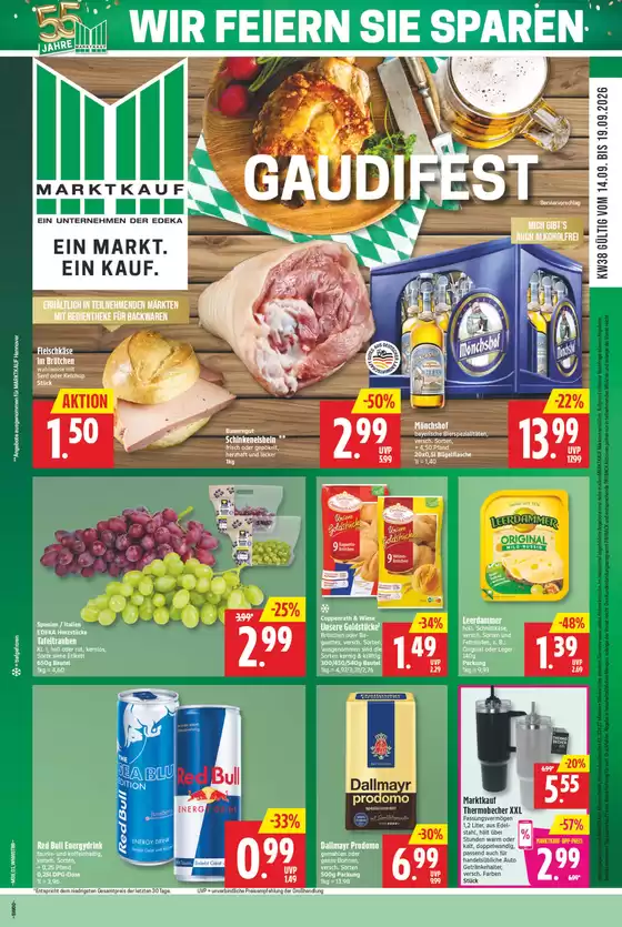 Marktkauf Katalog in Salach | Jetzt sparen mit unseren Deals | 2026-09-14T00:00:00.000Z - 2026-09-19T00:00:00.000Z