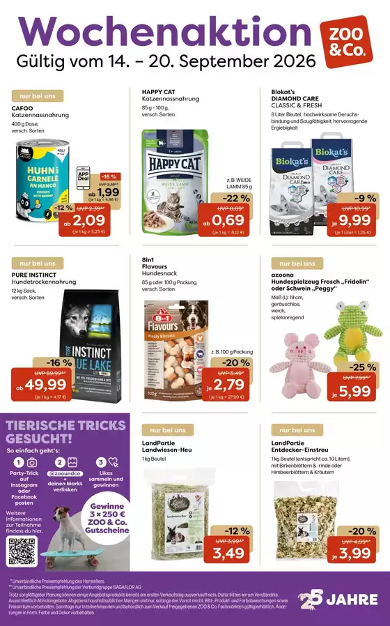 Zoo & Co Katalog | Zoo Co flugblatt | 2026-09-14T00:00:00.000Z - 2026-09-20T00:00:00.000Z