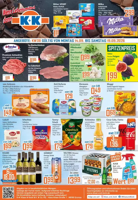 Klaas & Kock Katalog | Klaas Kock flugblatt | 2026-09-14T00:00:00.000Z - 2026-09-19T00:00:00.000Z