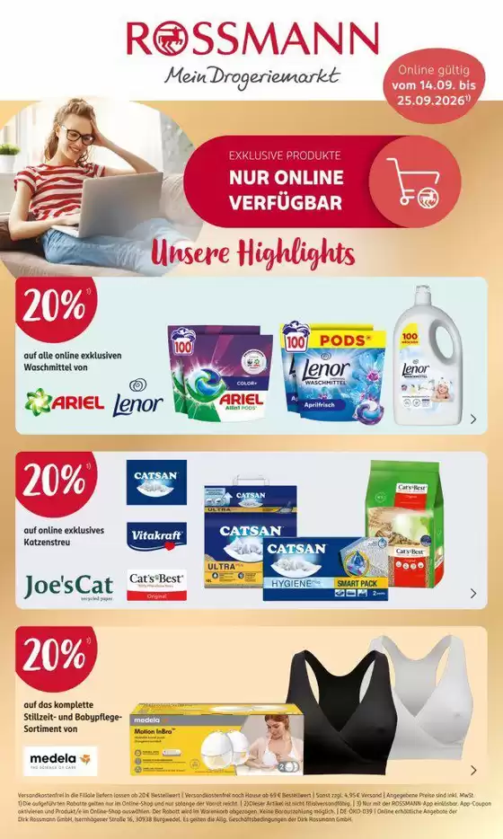 Rossmann Katalog | Tolle Rabatte auf ausgewählte Produkte | 2026-09-14T00:00:00.000Z - 2026-09-25T00:00:00.000Z