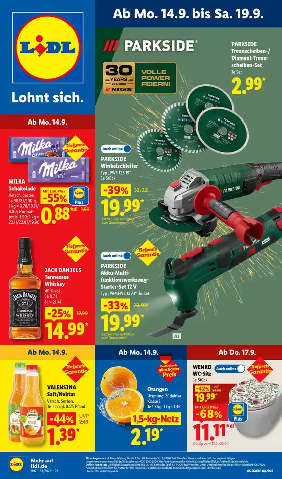 Lidl Prospekt in | 14.09.2026 19.09.2026 | 2026-09-14T00:00:00.000Z - 2026-09-19T00:00:00.000Z