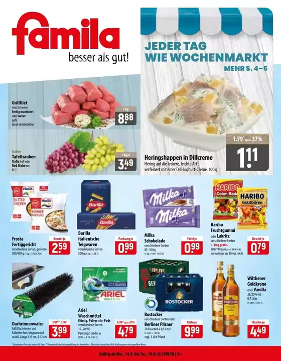 famila Katalog in Finsterwalde | Große Auswahl an Angeboten | 2026-09-14T00:00:00.000Z - 2026-09-19T00:00:00.000Z