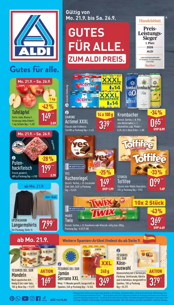 Aldi Nord Reisen Katalog | Aktuelle Schnäppchen und Angebote | 2026-09-21T00:00:00.000Z - 2026-09-26T00:00:00.000Z