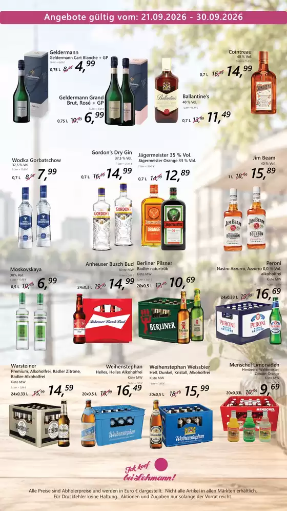 Getränke Lehmann Katalog | Angebote Gultig ~  | 2026-09-21T00:00:00.000Z - 2026-09-30T00:00:00.000Z