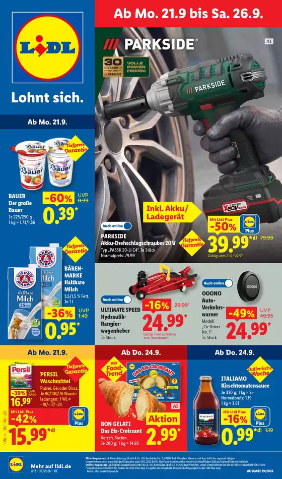 Lidl Prospekt in  | 21.09.2026 26.09.2026 | 2026-09-21T00:00:00.000Z - 2026-09-26T00:00:00.000Z